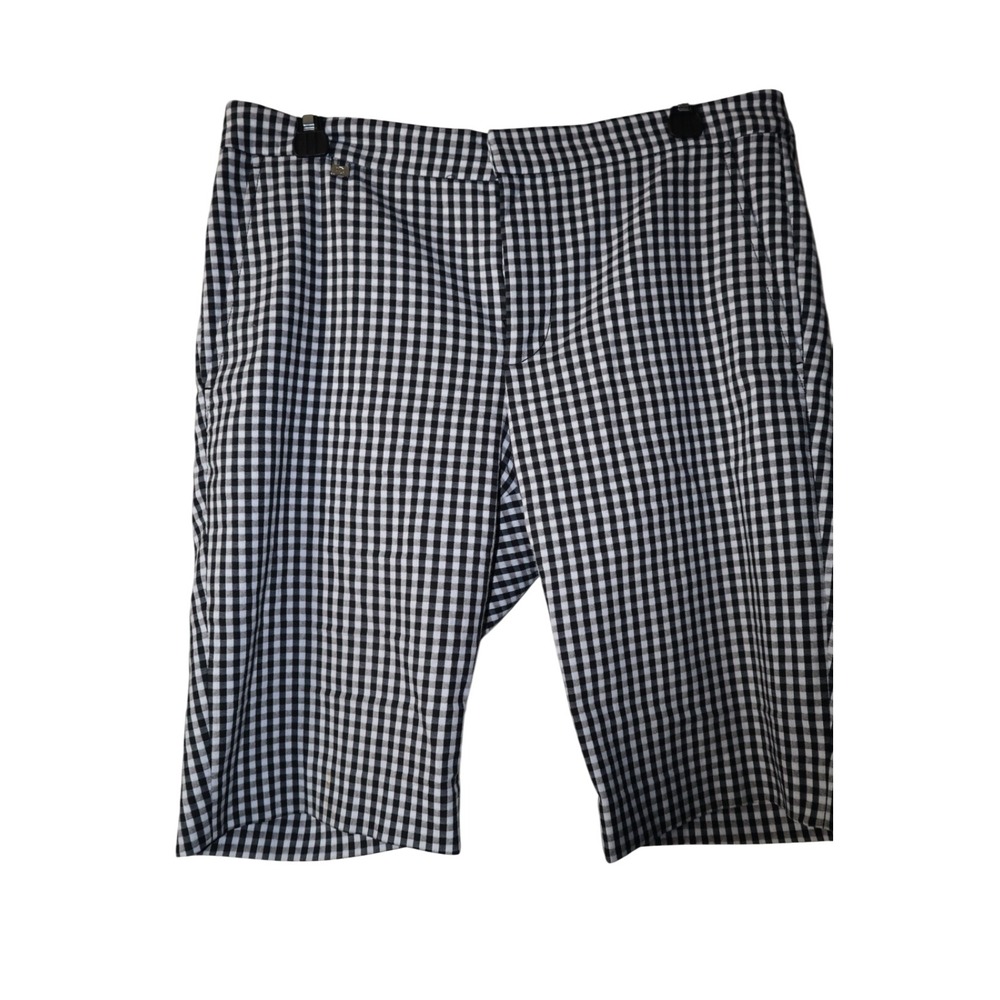 Ralph Lauren‎ black and white gingham size 8 bermuda short women